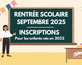 Rentrée scolaire 2025