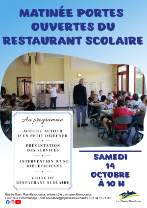 Journée portes ouvertes restaurant scolaire 2023