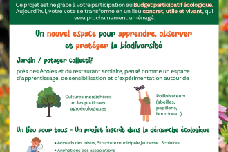 Budget participatif création d'un potager pédagogique 